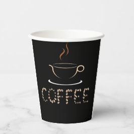 heißer Kaffee Pappbecher