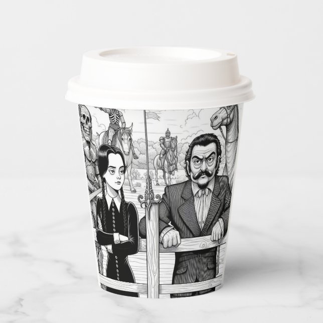 Heißer Kaffeetasse als Massengut erhältlich Pappbecher (Vorderseite)