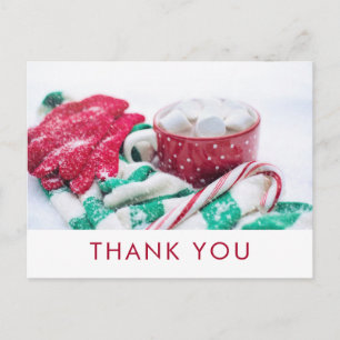 Heißer Kakao & Zuckerstange   XmasDankeschön Postkarte