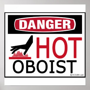 Heißer Oboist Poster