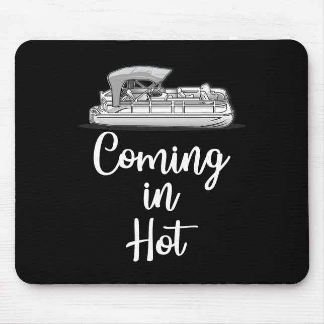 Heißer Pontonboot-Witziger Bootssee-Sommer Mousepad (Vorne)