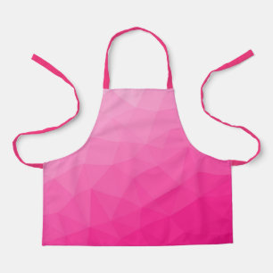 Heißer rosa Farbverlauf Geometrisches Maschenmuste Schürze
