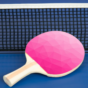Heißer rosa Farbverlauf Geometrisches Maschenmuste Tischtennis Schläger