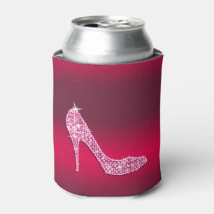 Heißer Rosa Funkelnder Stiletto-Schuh Dosenkühler