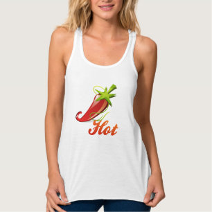 "Heißer" roter Chilipfeffer Tank Top