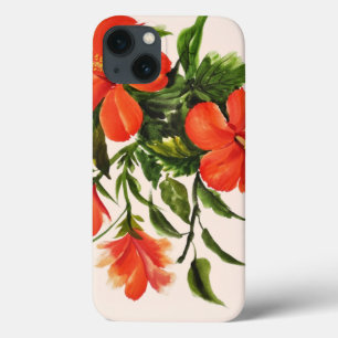 Heißer roter Hibiskus iPhone 13 Hülle