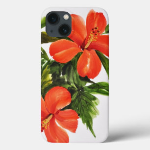 Heißer roter Hibiskus Case-Mate iPhone Hülle