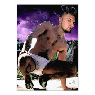 Heißer Satyr im Memorandum-Foto-Druck Fotodruck