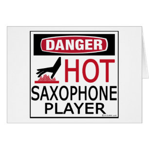 Heißer Saxophon-Spieler