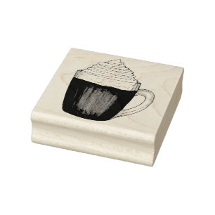 heißer Schokolade Kakaowein Creme Winter Drink Gummistempel