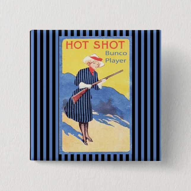 heißer Schuss bunco Spieler Button (Vorderseite)