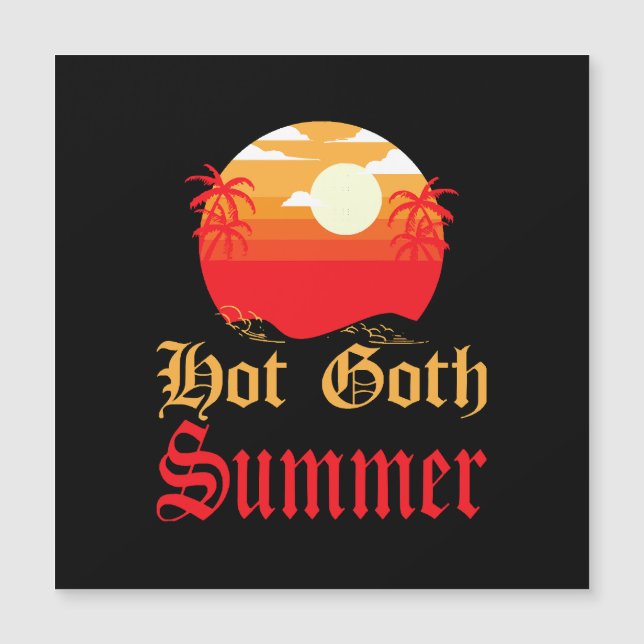 heißer Sommer Magnetkarte (Vorderseite)