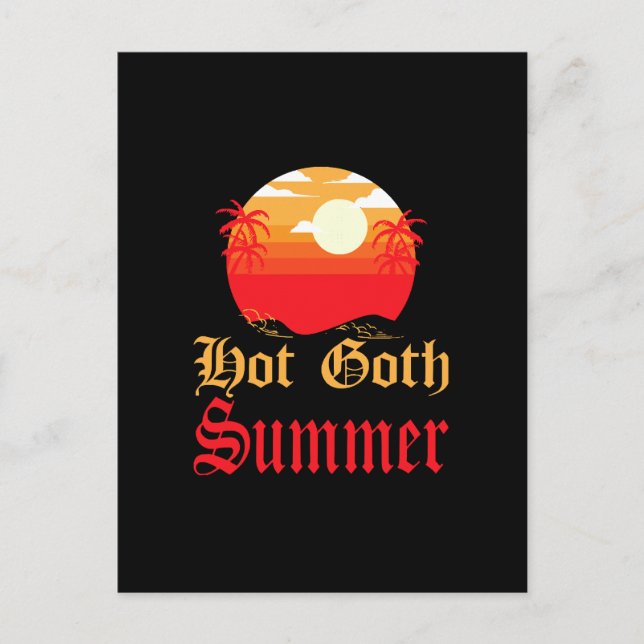 heißer Sommer Postkarte (Vorderseite)