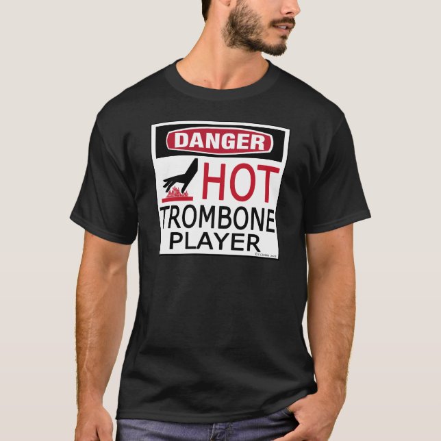 Heißer Trombone-Spieler T-Shirt (Vorderseite)