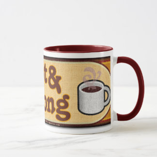 Heißer u. starker Kaffee Tasse
