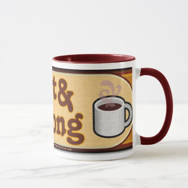 Heißer u. starker Kaffee Tasse (Rechts)