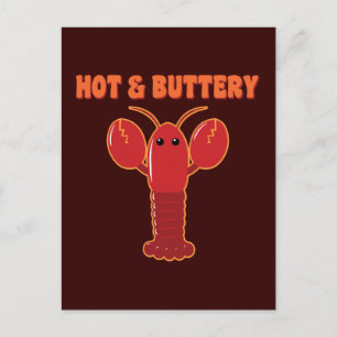 Heißer und butteriger Hummer Postkarte