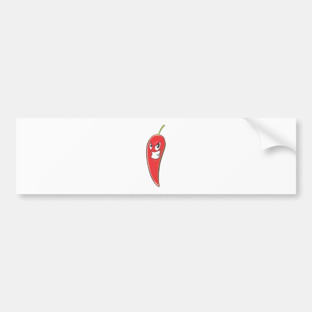 Heißer und würziger roter Chili-Pfeffer Autoaufkleber (Vorne)