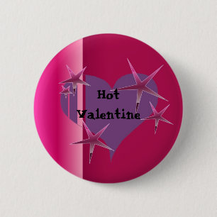 Heißer Valentinstag Button