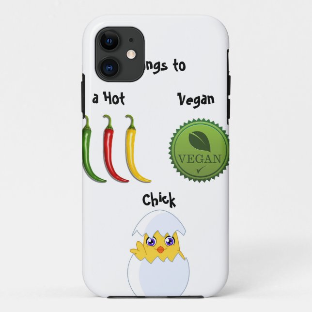 Heißer veganer Küken iPhone 5 Fall Case-Mate iPhone Hülle (Rückseite)