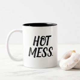 Heißer Verwirrungs-Morgen Zweifarbige Tasse