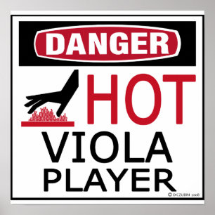 Heißer Viola-Spieler Poster