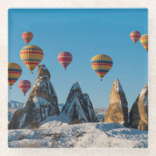 Heißes Ballooning in Kappadokien Glasuntersetzer