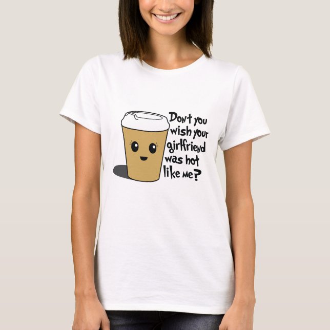 Heißes Kaffee-Shirt T-Shirt (Vorderseite)