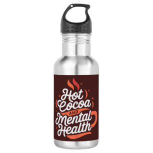 Heißes Kakao und Mental Health Custom Water Flasch Edelstahlflasche