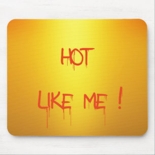Heißes Orange. Mousepad