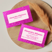 Heißes Pink Glitter Moderne Markenbildung
