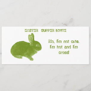Heißes Querhäschen für Ostern Einladung