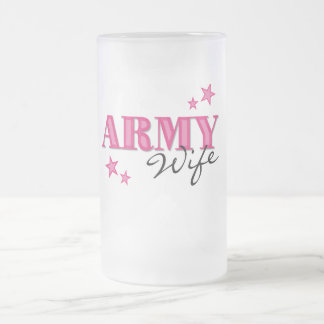 Heißes Rosa-Armee-Ehefrau-mattierte Tasse