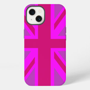 Heißes Rosa Fuchsia Union Jack Britische Flagge Hi iPhone Hülle