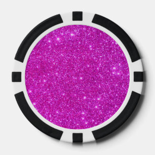 Heißes Rosa-funkelnd Girly Poker bricht Pokerchips