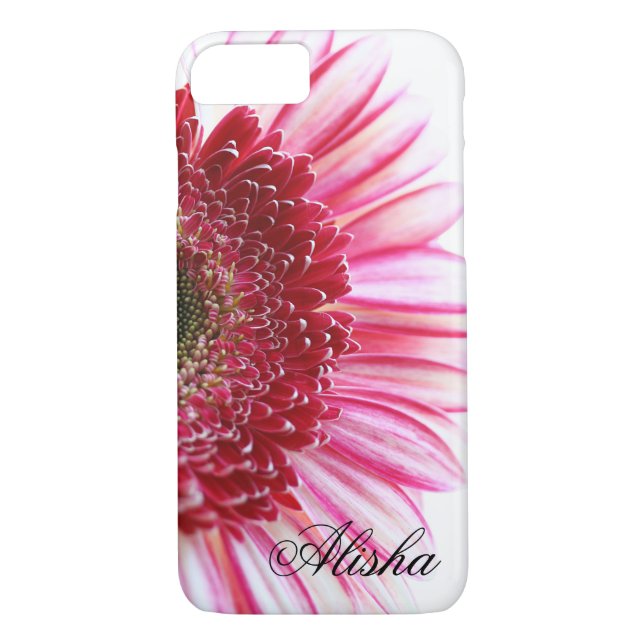 Heißes Rosa Gerbera-Gänseblümchen-Blume Case-Mate iPhone Hülle (Rückseite)