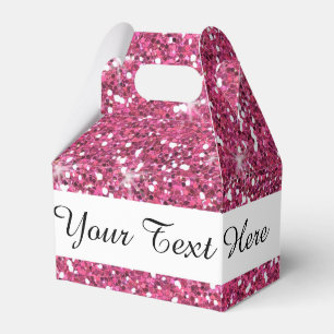Heißes Rosa-Glitzer gedruckt Geschenkschachtel