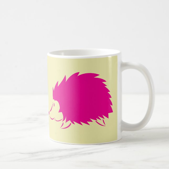 Heißes Rosa-Igel Kaffeetasse (Rechts)