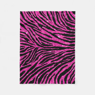 Heißes Rosa-Imitat-Glitzer-MusterGirly Fleecedecke