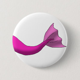 Heißes Rosa-Meerjungfrau-Schwanz Button