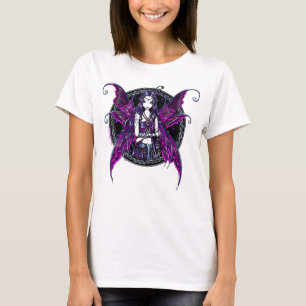 Heißes Rosa-Mond-u. Stern-Feen-Behälter-Spitze T-Shirt