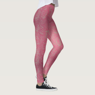 Heißes Rosa-Rosen-Druck-Leggings Leggings