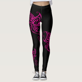 Heißes Rosa-Schmetterlings-Leggings Leggings