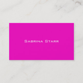 Heißes Rosa-Trend-Neonfarbpersonalisierte Karte