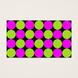 Heißes Rosa u. Limone grüne Polka-Punkte