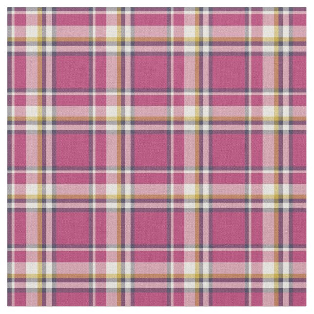 Heißes Rosa-und Marine-Blau-Mode kariert Stoff (Nahaufnahme)