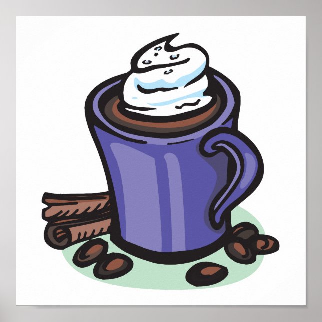 heißes Schokoladenkakao Poster (Vorne)