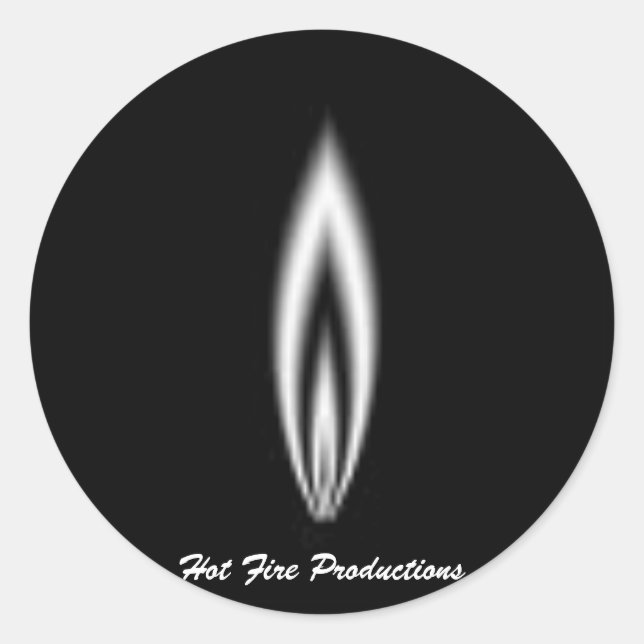 Heissfeuer Runder Aufkleber (Vorderseite)