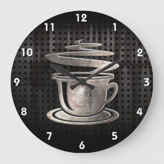 Heisskaffee; Cool Große Wanduhr