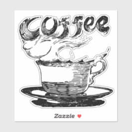 Heißkaffeemaschine Aufkleber